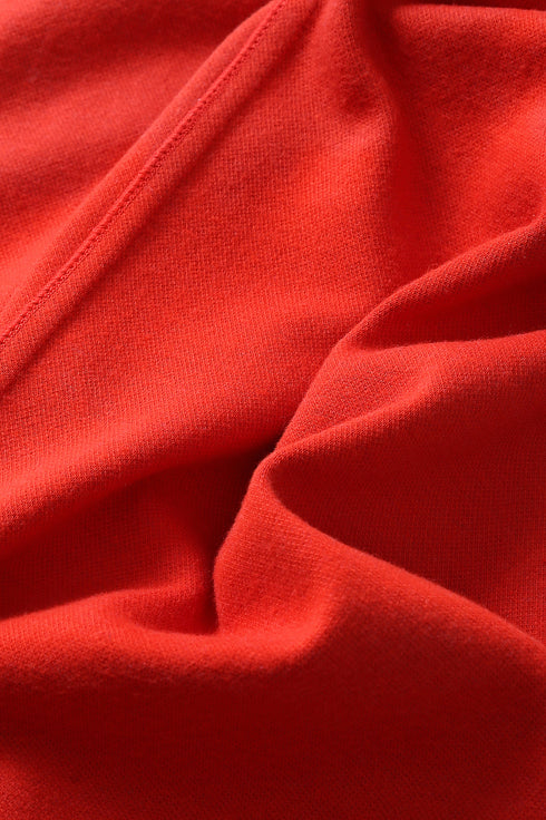 Reversible straight leg pants in cotton blend jacquard